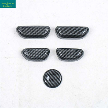 Karbono pluošto išvaizdos vidinė apdaila Buick GL8 New Energy Lu Shang – ABS plastikas, navigacijos rėmas ir galinių durelių rankenos rėmas