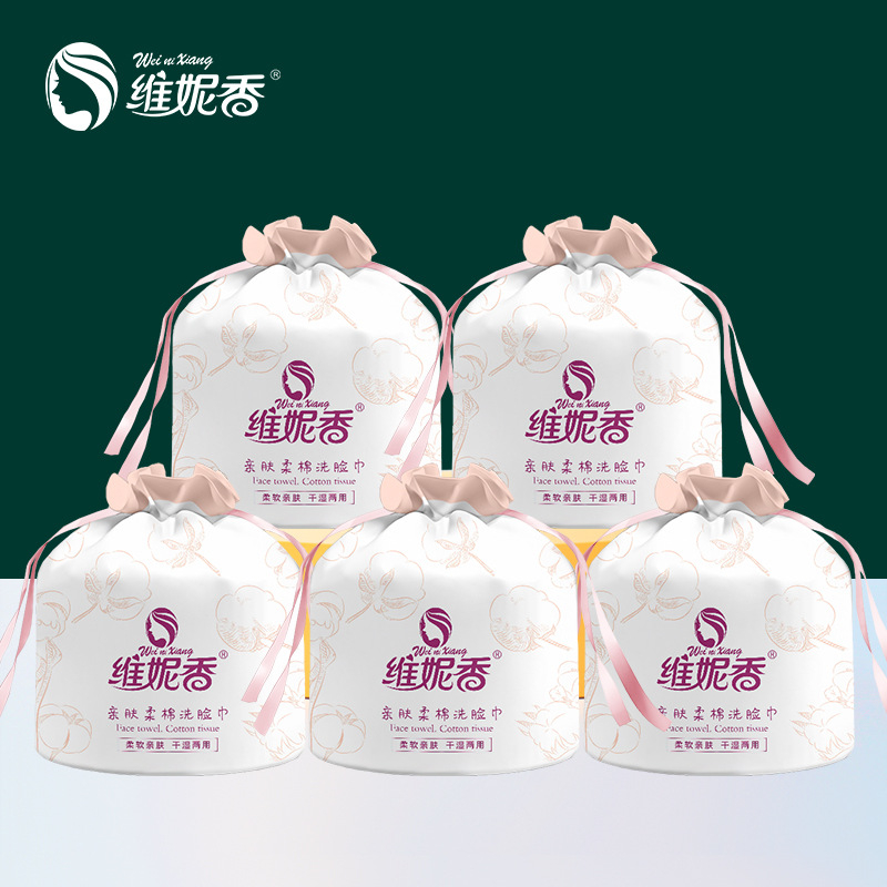 Egyszer használatos nagy tekercses arctörlő kendő, vastított kivitel, szalonminőség, fa rostból, márka Winne Fragrance