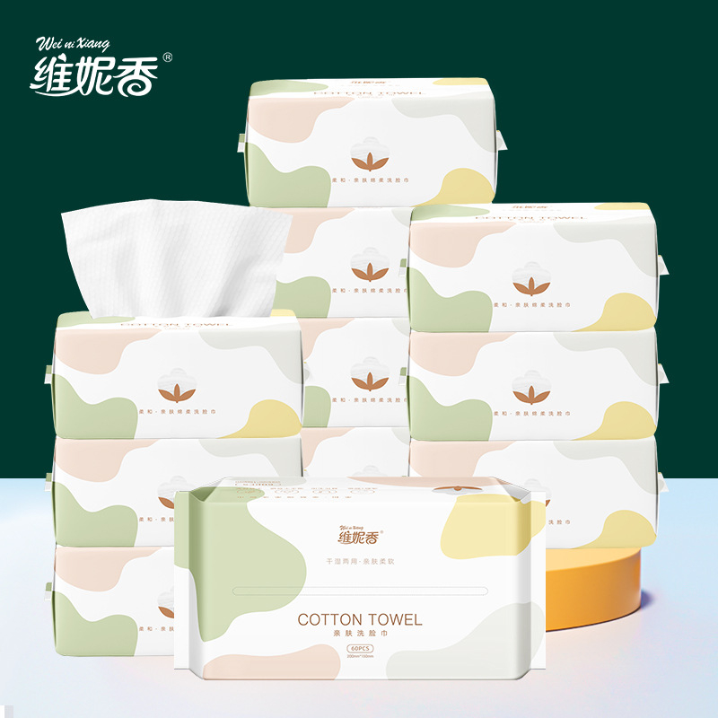 Egyszer használatos nagy tekercses arctörlő kendő, vastított kivitel, szalonminőség, fa rostból, márka Winne Fragrance