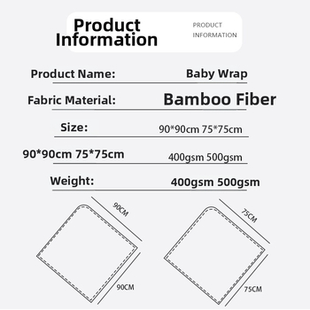 Babafürdő törölköző kapucnival és mesefülekkel — bambusz rost, 400–500 g, 19 szál, hímzett és varrott