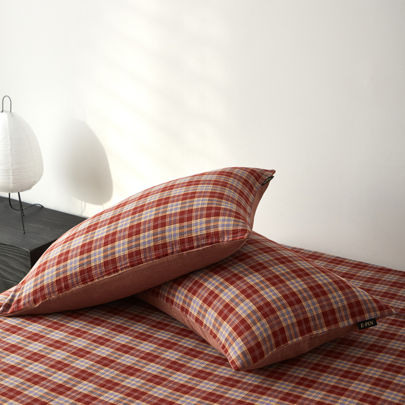 Yuchuan Japanski stil navlaka za jastuke, 2 kom, 100% pamuk, twill tkanina, reaktivno bojanje