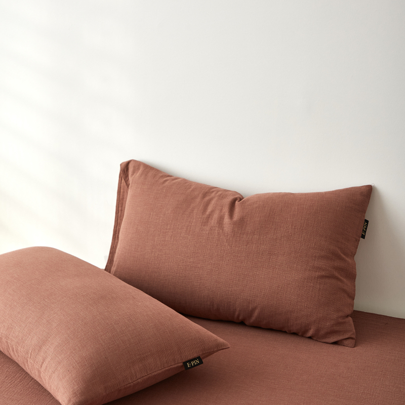 Yuchuan Japanski stil navlaka za jastuke, 2 kom, 100% pamuk, twill tkanina, reaktivno bojanje