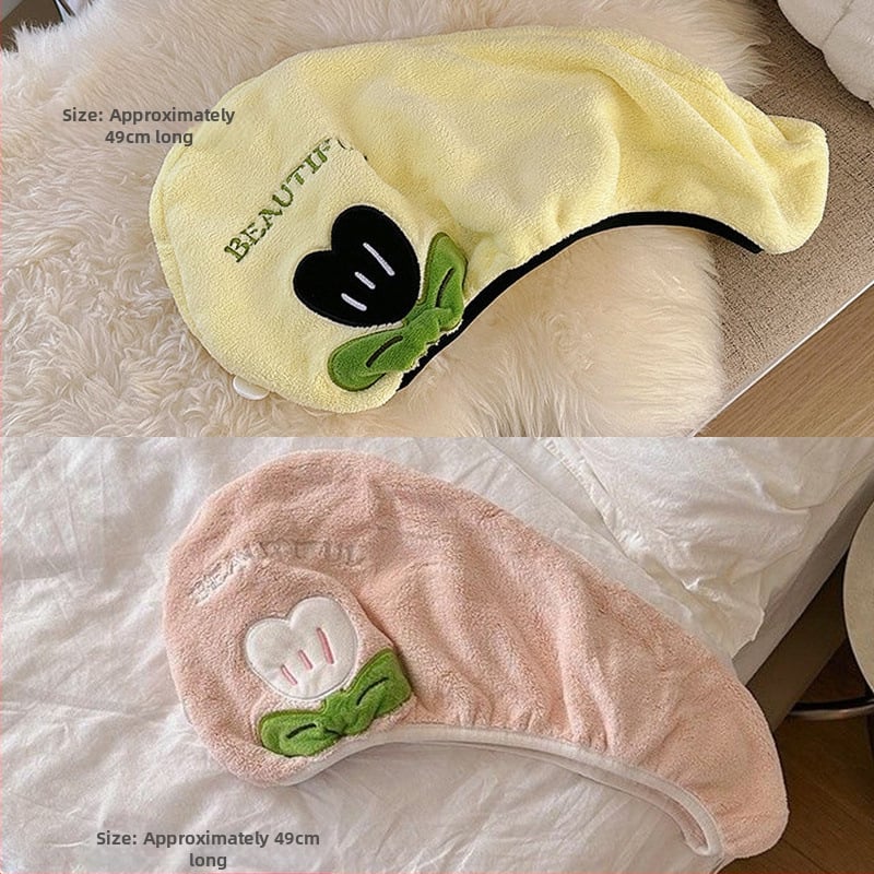 Matu žāvēšanas cepure sievietēm un pieaugušajiem, ūdens uzsūcoša, ātra žāvēšana, korāla velūra audums; Materiāls: poliesters; Svars: >200 g; Diegi: 60 gab.