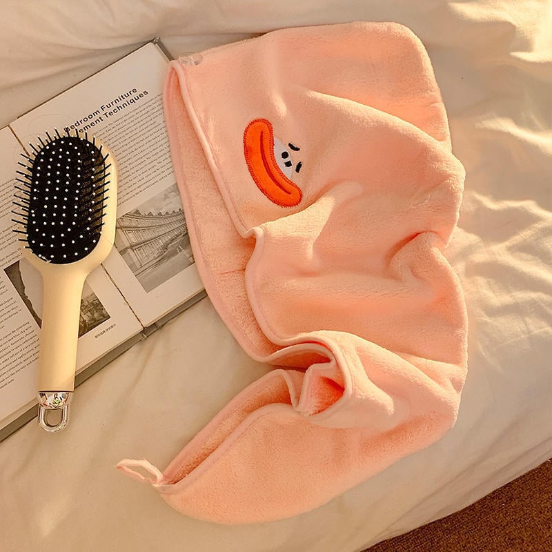 Matu žāvēšanas cepure sievietēm un pieaugušajiem, ūdens uzsūcoša, ātra žāvēšana, korāla velūra audums; Materiāls: poliesters; Svars: >200 g; Diegi: 60 gab.