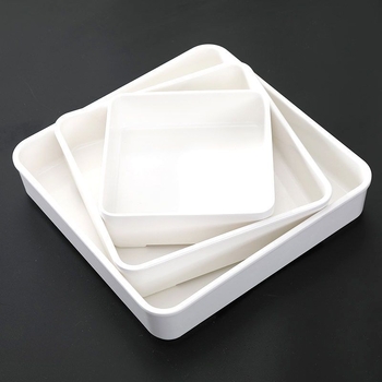 Melamīna kvadrātveida trauks, pārtikas kvalitāte, izturīgs pret temperatūru, pasniegšanas plāksne gataviem ēdieniem un dārzeņiem