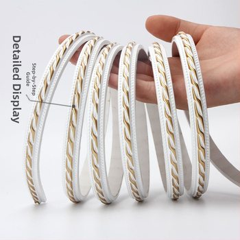 PVC pašlīmējoša dekoratīvā malu lente televizora fona sienai — mūsdienīgs stils, ugunsizturīga, ūdensizturīga, mitrumizturīga, korozijizturīga