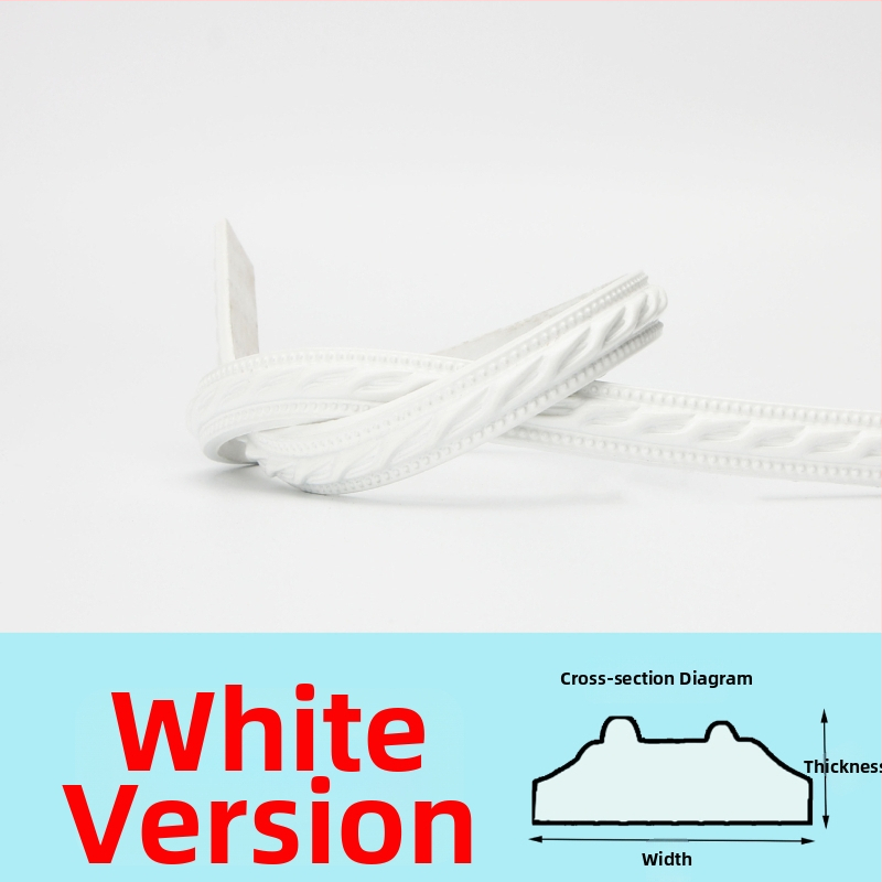 PVC pašlīmējoša dekoratīvā malu lente televizora fona sienai — mūsdienīgs stils, ugunsizturīga, ūdensizturīga, mitrumizturīga, korozijizturīga