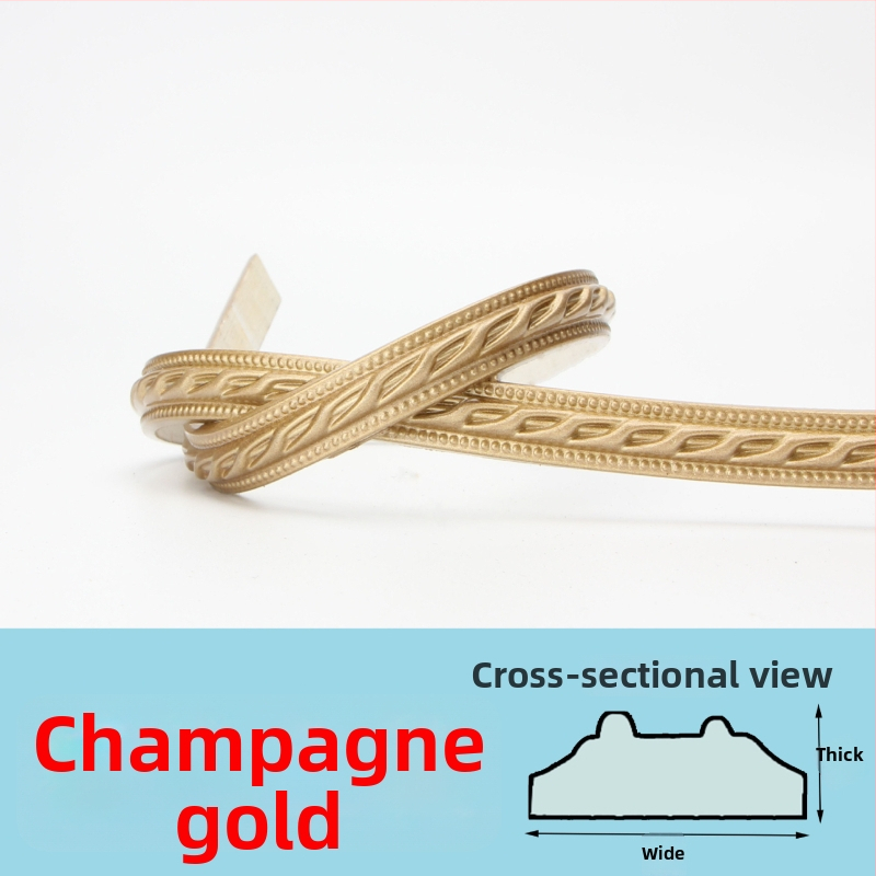 PVC pašlīmējoša dekoratīvā malu lente televizora fona sienai — mūsdienīgs stils, ugunsizturīga, ūdensizturīga, mitrumizturīga, korozijizturīga