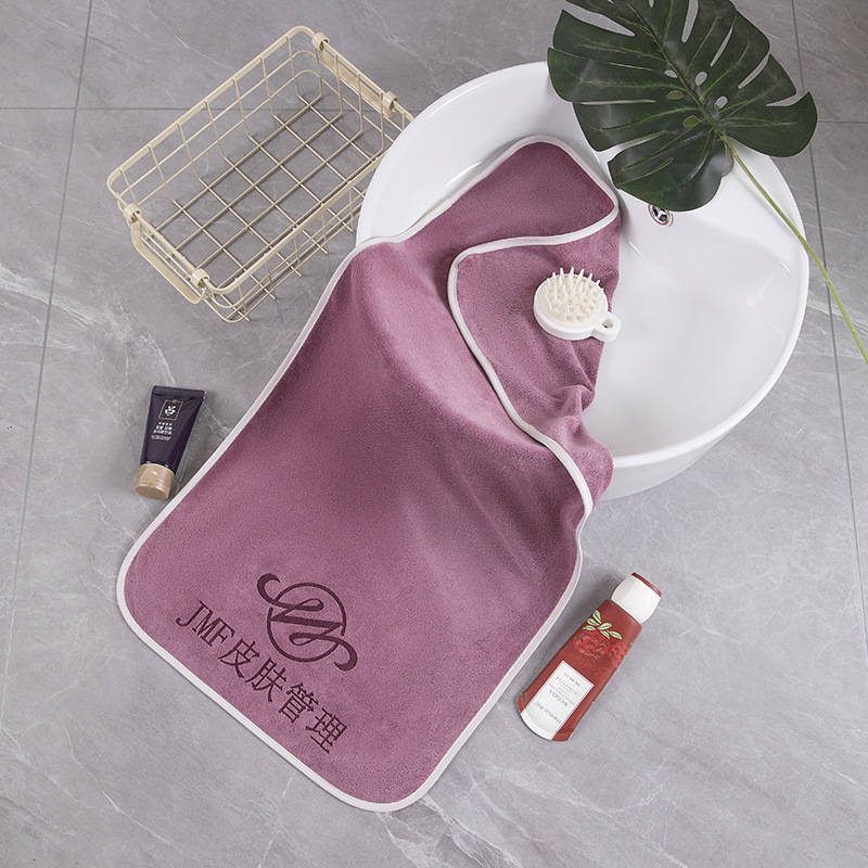 Salon ručnik-turban za sušenje kose, debeo i mekan, upija vlagu, bez dlačica, logotip po narudžbi