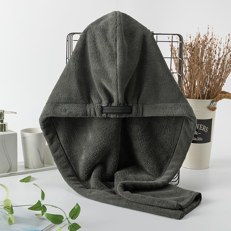 Koraļa flīsa matu žāvēšanas cepure, ļoti absorbējoša, ātri žūst, elpojoša, 120–139 g