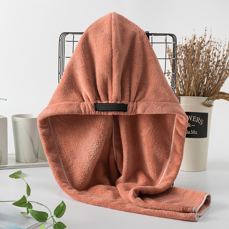 Koraļa flīsa matu žāvēšanas cepure, ļoti absorbējoša, ātri žūst, elpojoša, 120–139 g