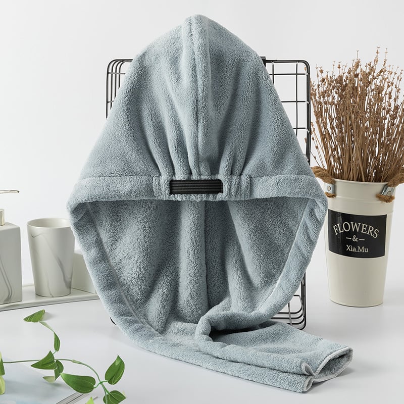 Koraļa flīsa matu žāvēšanas cepure, ļoti absorbējoša, ātri žūst, elpojoša, 120–139 g