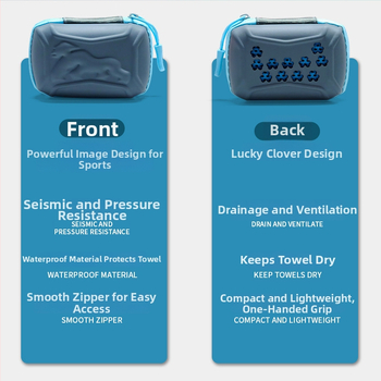 Poliészter sporttörölköző hűsítő érzetével, 120 g, AB szál, logó testreszabható