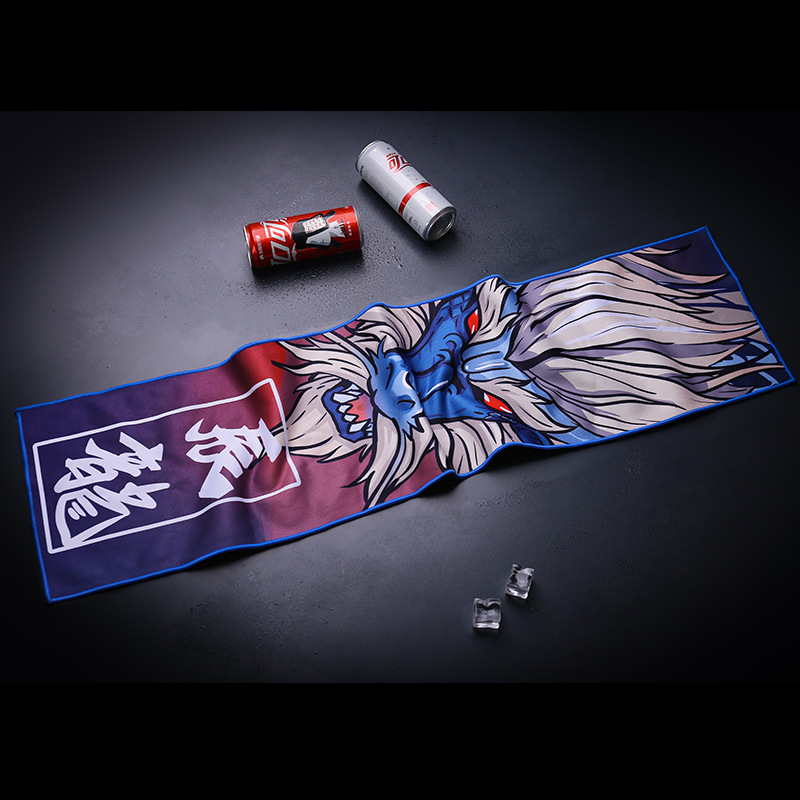 Sport törölköző edzéshez hűsítő érzetű, gyorsan száradó keverék anyagból, 420 g, logó nyomtatás, testreszabható