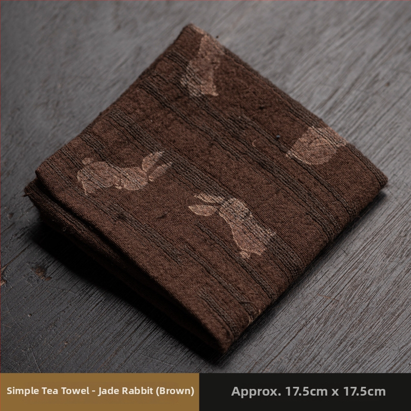 Sugeriaujantis kačių arbatos rankšluostis – medvilnės ir lino audinys, zen stiliaus arbatos ceremonijai