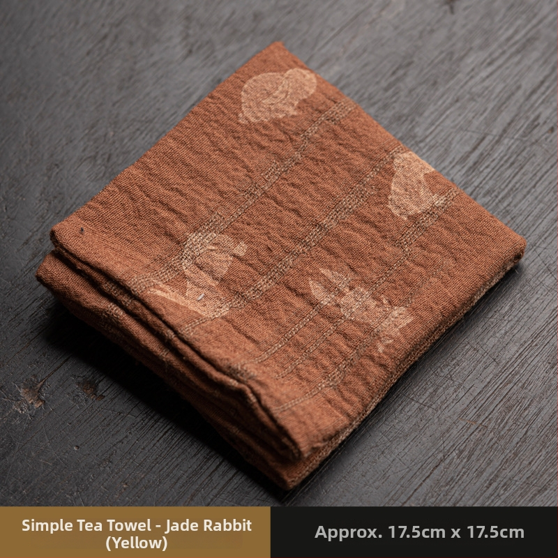 Sugeriaujantis kačių arbatos rankšluostis – medvilnės ir lino audinys, zen stiliaus arbatos ceremonijai