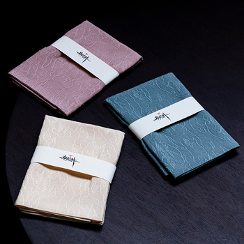 Gongfu teáskészlethez teakel kendő, vastag, nedvszívó, 350 g pamut, egyszerű szövés