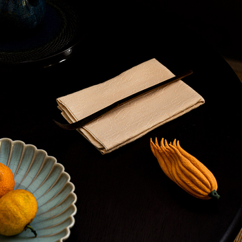 Gongfu teáskészlethez teakel kendő, vastag, nedvszívó, 350 g pamut, egyszerű szövés