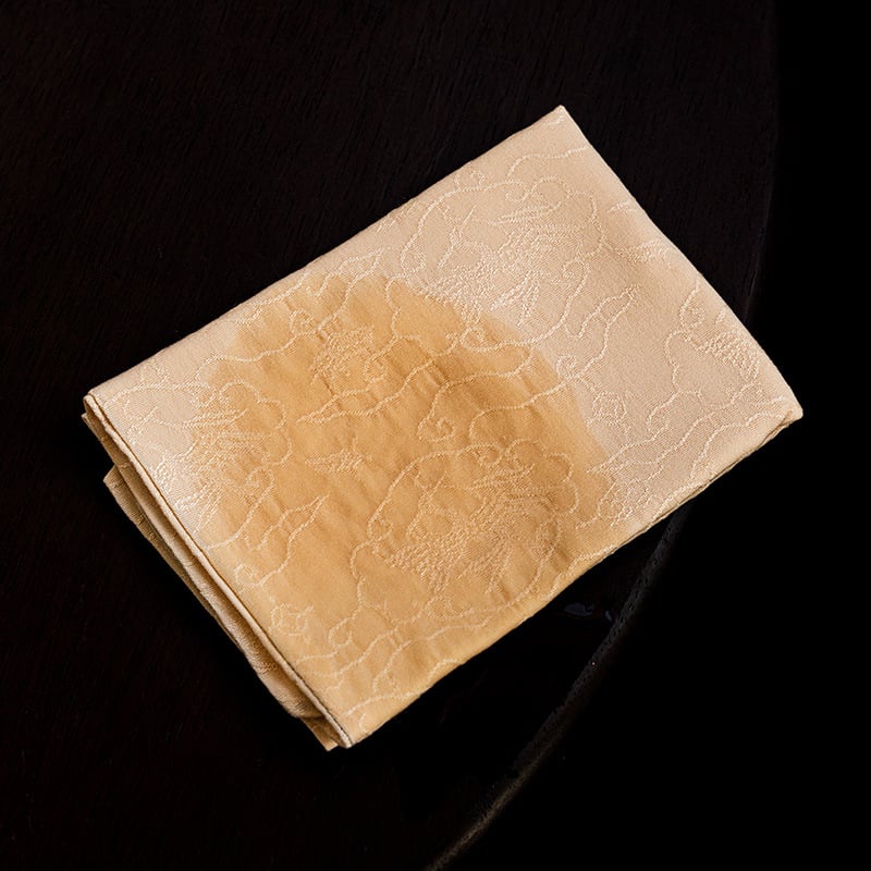 Gongfu teáskészlethez teakel kendő, vastag, nedvszívó, 350 g pamut, egyszerű szövés