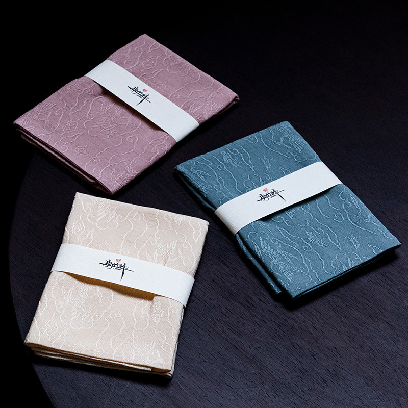 Gongfu teáskészlethez teakel kendő, vastag, nedvszívó, 350 g pamut, egyszerű szövés