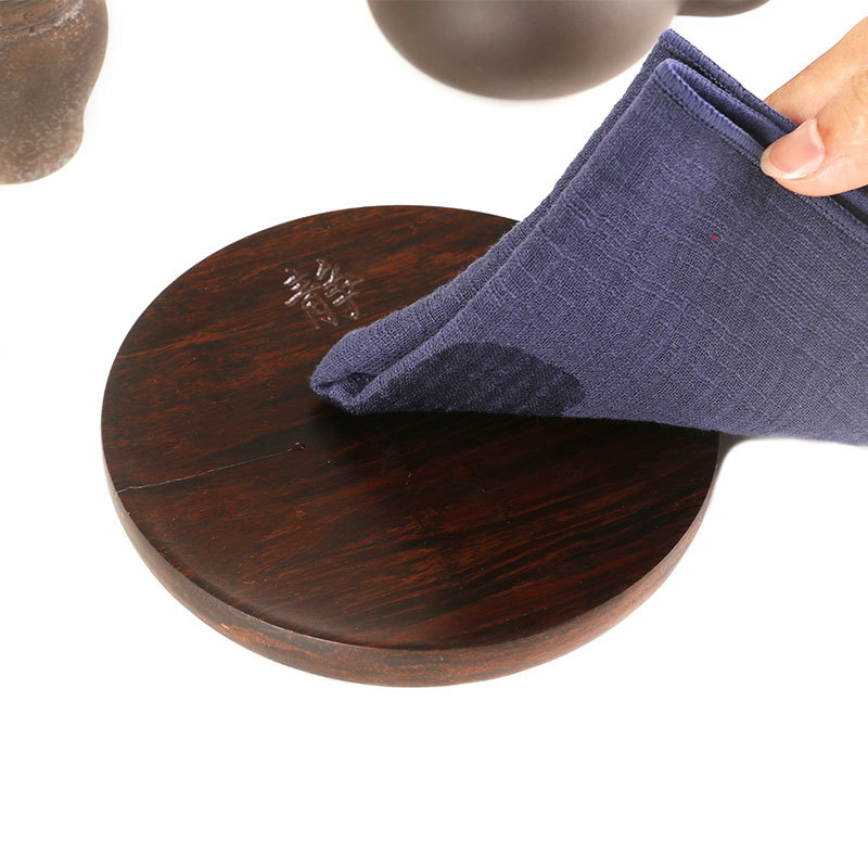 Négyzet alakú teáskendő pamut-linó keverékből – 260 g, slub fonal, fonal 21, hímzett szeg