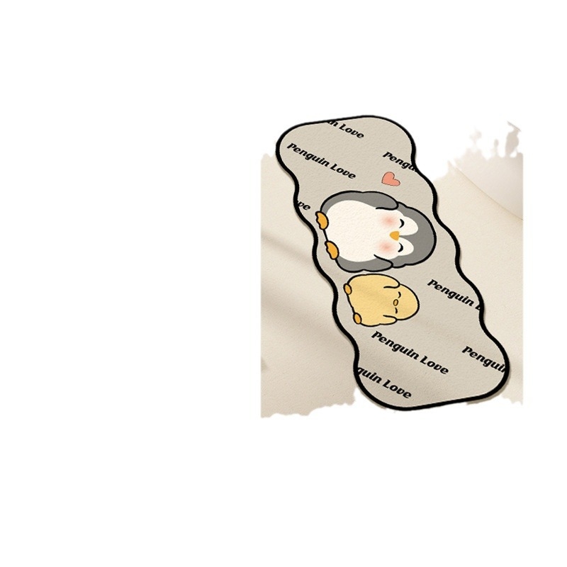 Kupaonska prostirka od diatomita s motivom crtića i slatkih životinja, protuklizna, ručno pranje, za kupaonu, kuhinju i ulaz