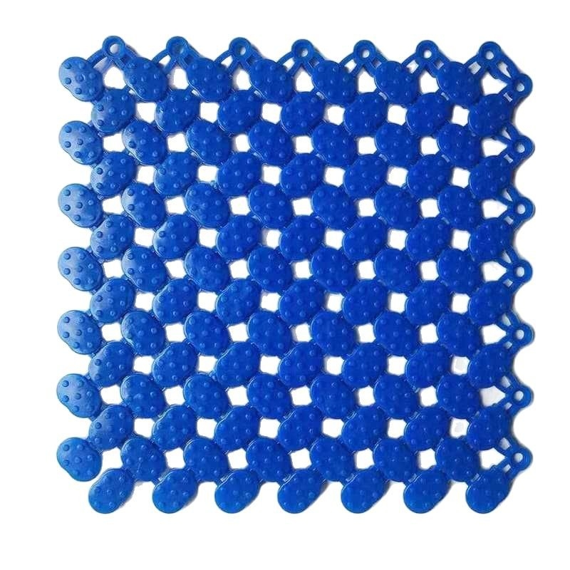 Modularna PVC anti-slip prostirka za kupaonicu, kvadratnog oblika, jednobojna, za kupaonicu, WC i bazen