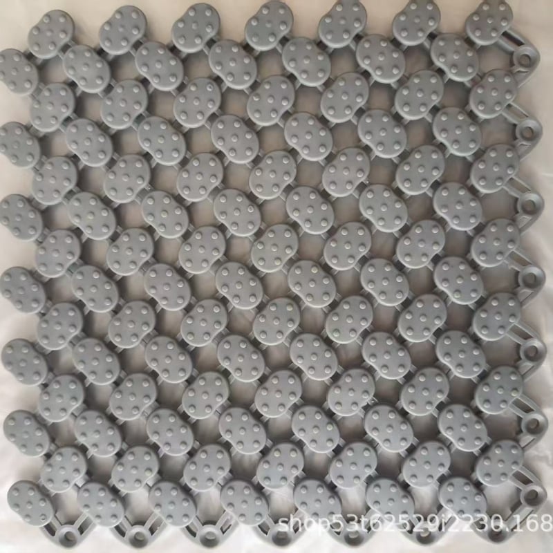 Modularna PVC anti-slip prostirka za kupaonicu, kvadratnog oblika, jednobojna, za kupaonicu, WC i bazen