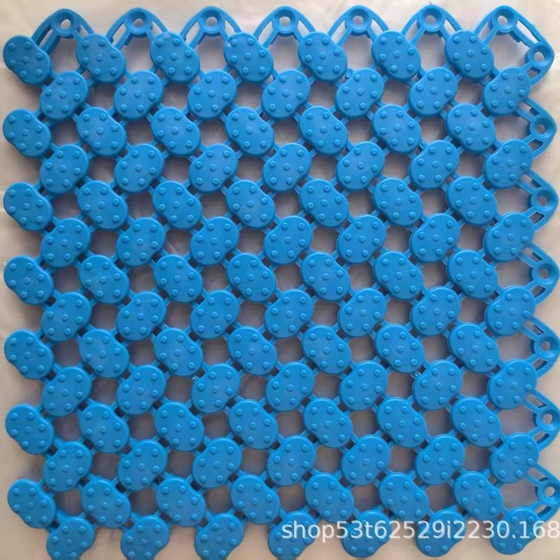 Modularna PVC anti-slip prostirka za kupaonicu, kvadratnog oblika, jednobojna, za kupaonicu, WC i bazen