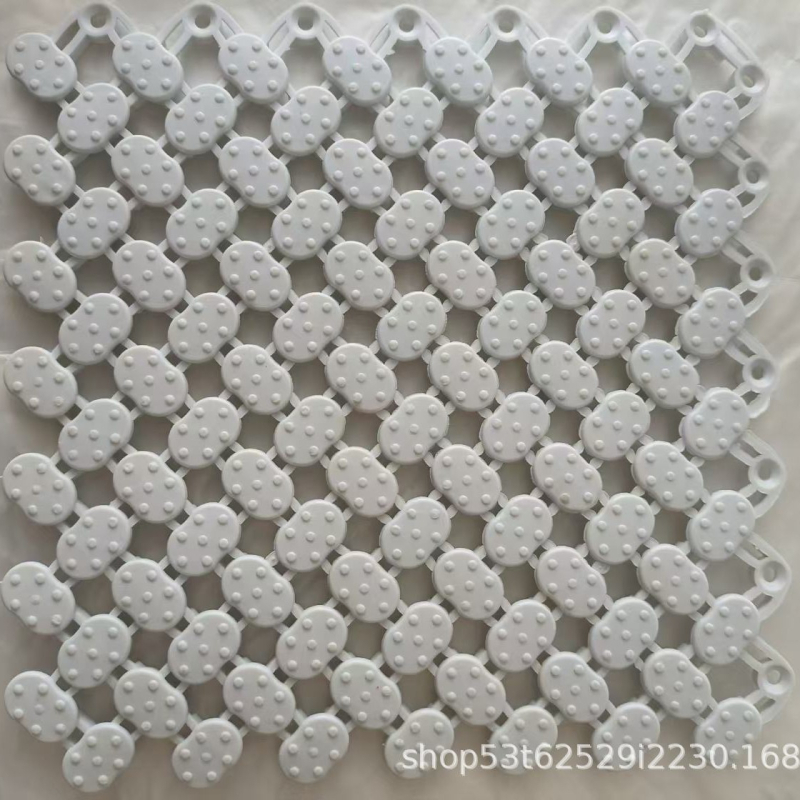 Modularna PVC anti-slip prostirka za kupaonicu, kvadratnog oblika, jednobojna, za kupaonicu, WC i bazen