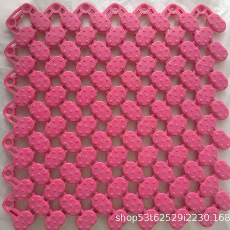 Modularna PVC anti-slip prostirka za kupaonicu, kvadratnog oblika, jednobojna, za kupaonicu, WC i bazen