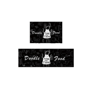 Jin Sheng Cartoon poliester pravokutni prostir za kuhinju i kupaonu, strojno pranje, dvo-dijelni set