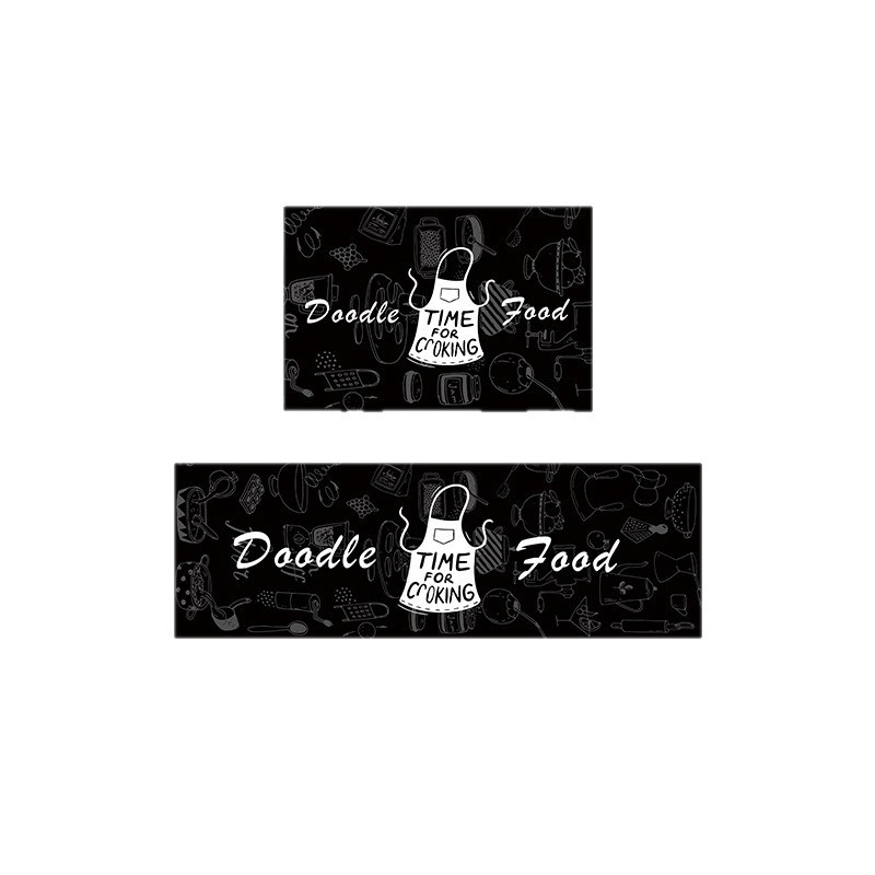 Jin Sheng Cartoon poliester pravokutni prostir za kuhinju i kupaonu, strojno pranje, dvo-dijelni set