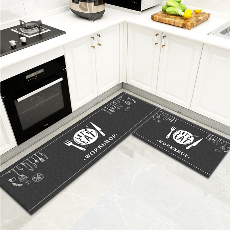 Jin Sheng Cartoon poliester pravokutni prostir za kuhinju i kupaonu, strojno pranje, dvo-dijelni set