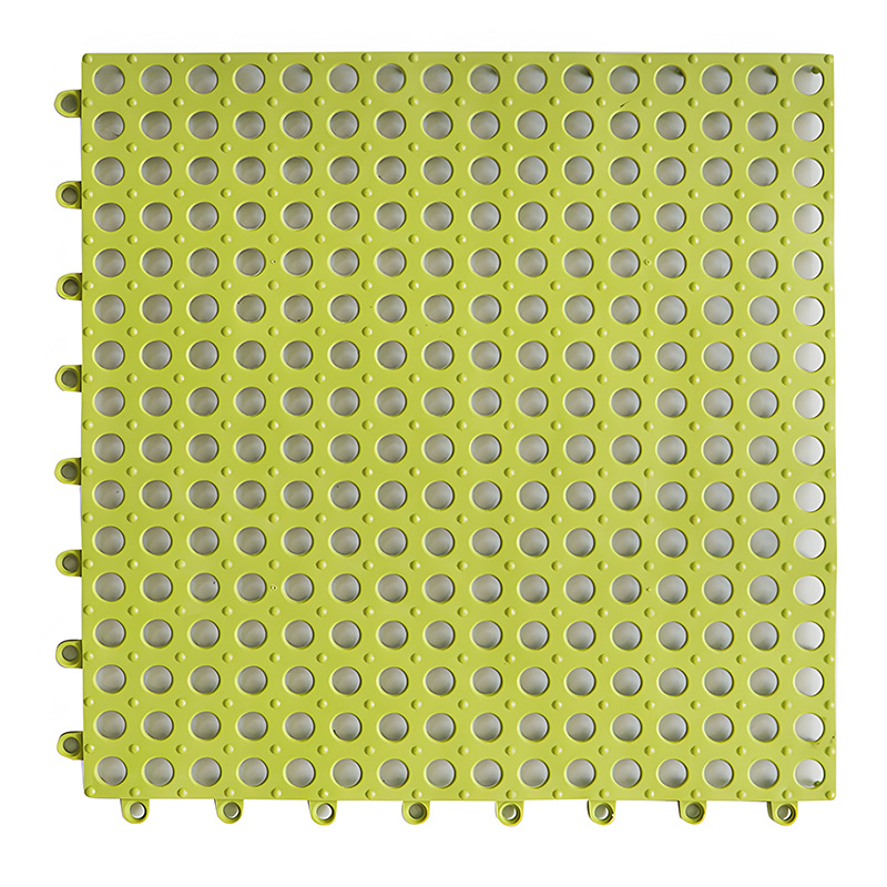 PVC neslystantis kilimėlis voniai su apvalių skylučių raštu; plaunamas; tinka voniai, tualetai, baseinui ir drėgnoms vietoms