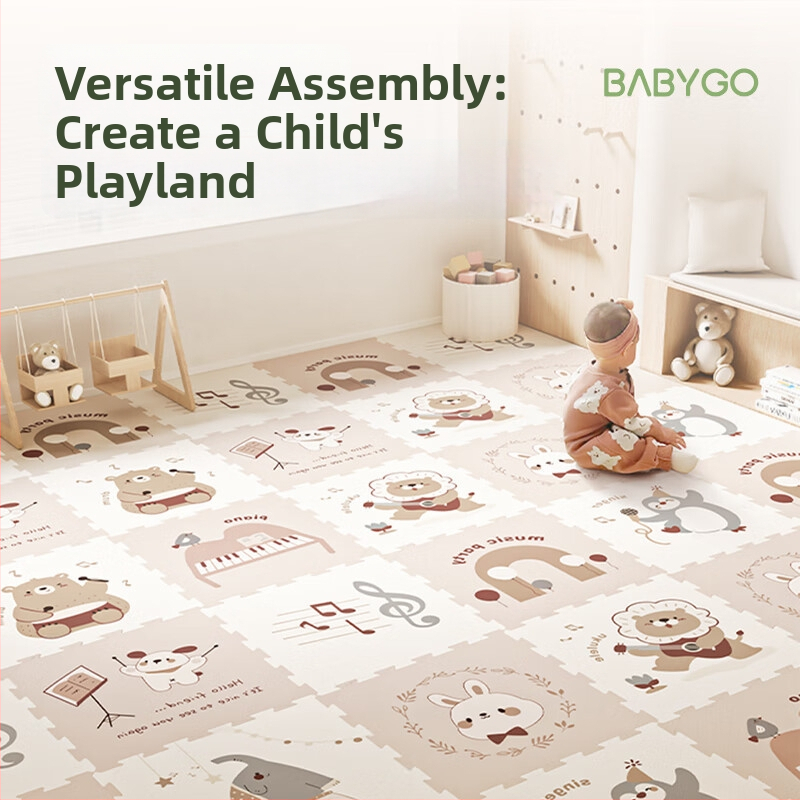 Omavahel ühenduv XPE-matt, ohutu ja lõhnatu, ökoloogiline materjal, sobiv imikutele ja väikelastele vanuses 0–3 aastat, soodustab visuaalset ja kognitiivset arengut, roomamine ja käe-silma koordineerimine