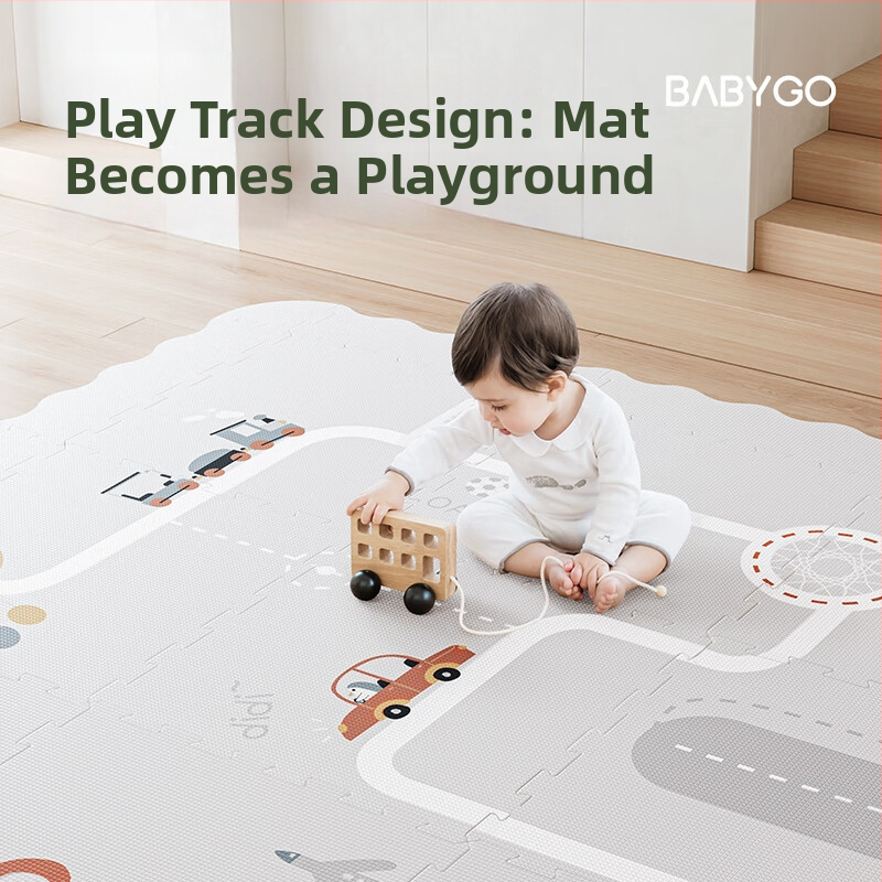 Omavahel ühenduv XPE-matt, ohutu ja lõhnatu, ökoloogiline materjal, sobiv imikutele ja väikelastele vanuses 0–3 aastat, soodustab visuaalset ja kognitiivset arengut, roomamine ja käe-silma koordineerimine