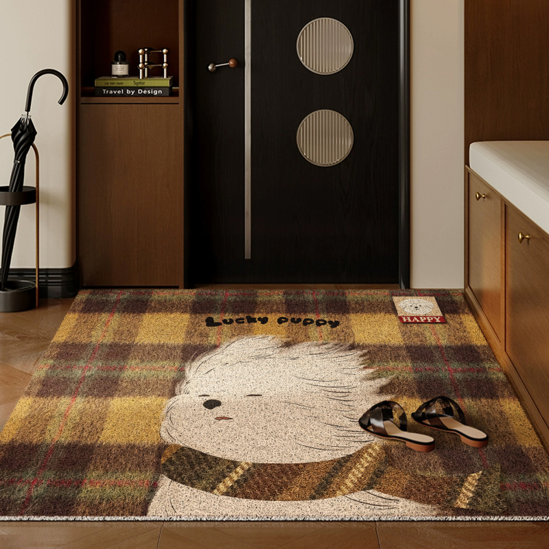 Ulazni prostir za vrata, s svilenim prstenom, prilagodljiv, protuklizni, perivi