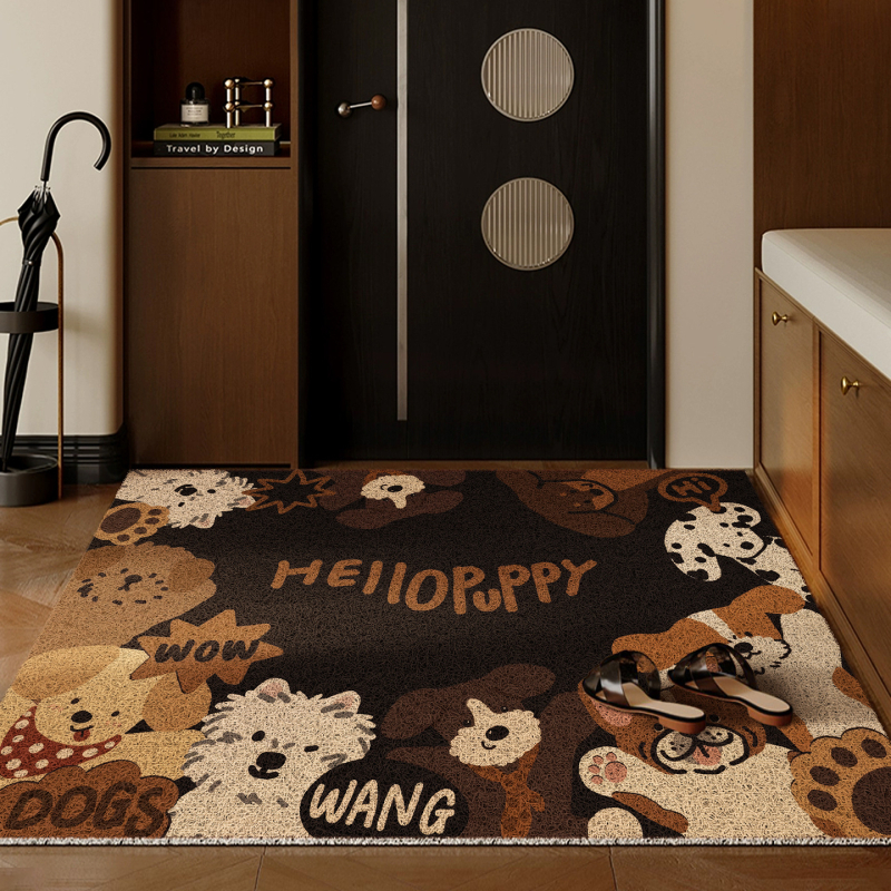 Ulazni prostir za vrata, s svilenim prstenom, prilagodljiv, protuklizni, perivi