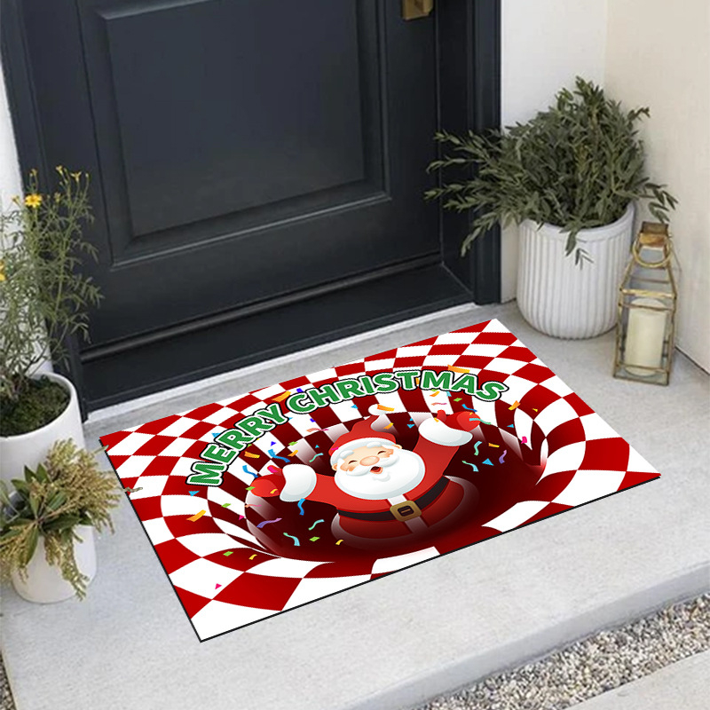 3D tepih za ulaz s klaun vizualima, jeziv efekt, perivo