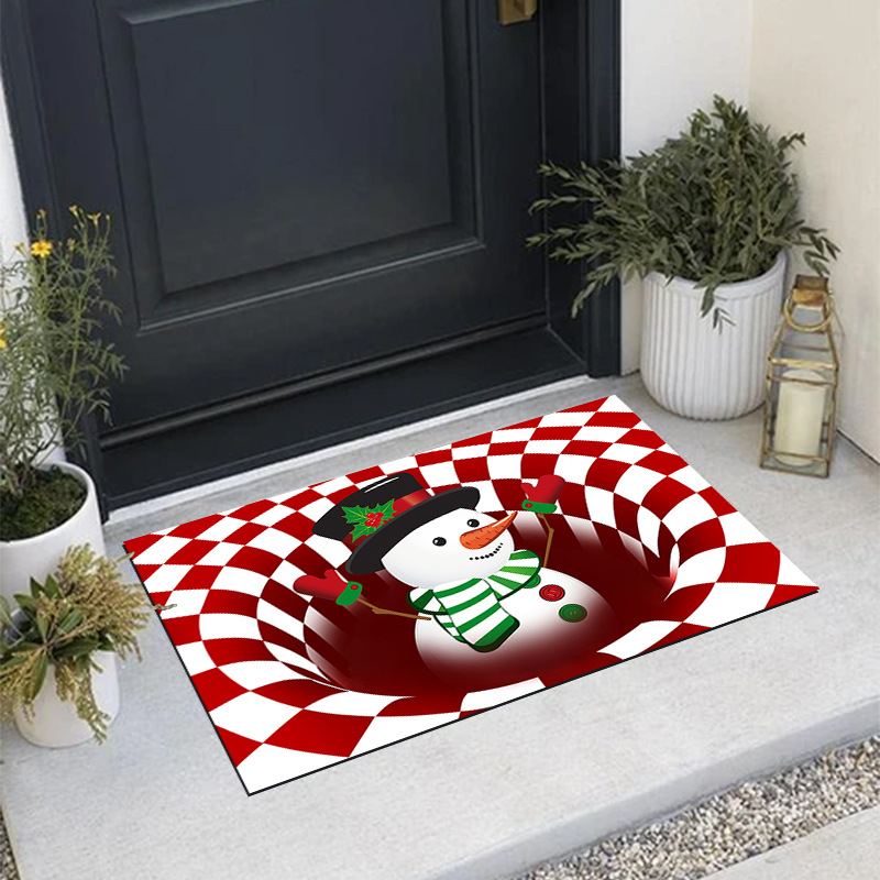 3D tepih za ulaz s klaun vizualima, jeziv efekt, perivo