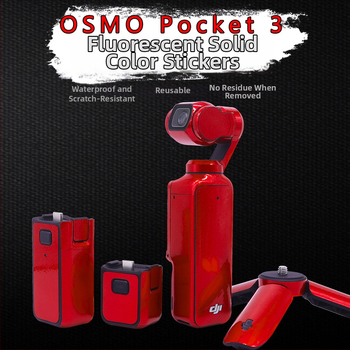 DJI Pocket 3 apsauginė plėvelė su lipdukais – pilnas priedų rinkinys