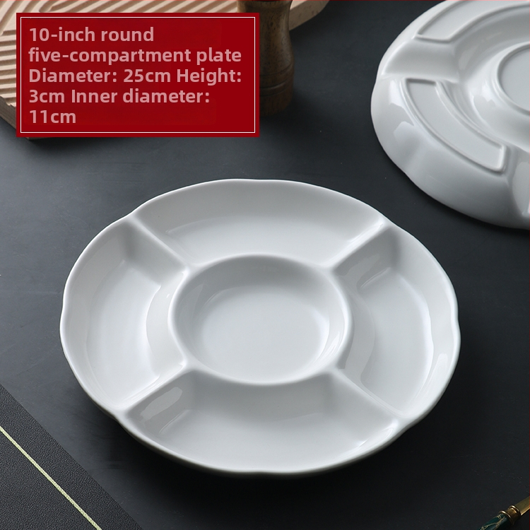 Jaotatud plaaditäidis viie osaga, ümmargune kuju, materjal: siidililled, pind: pritsvärv, mikrolaineahi ei ole sobiv