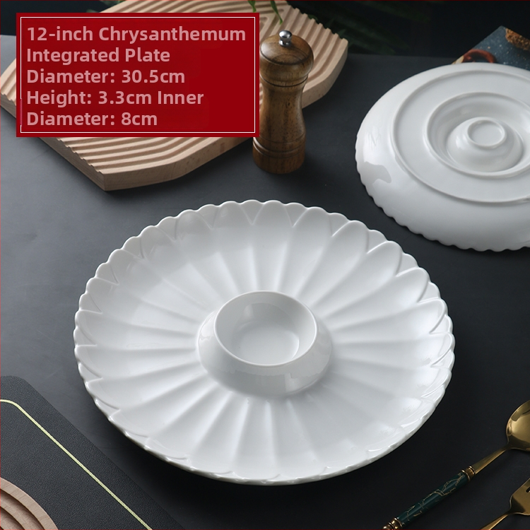 Jaotatud plaaditäidis viie osaga, ümmargune kuju, materjal: siidililled, pind: pritsvärv, mikrolaineahi ei ole sobiv