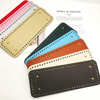 Käsitsi kootud koti alusplaat, ristkülikukujuline, PU nahk; hingav ja veekindel