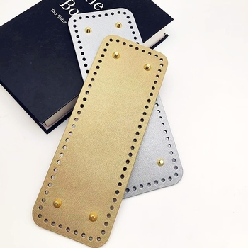 Käsitsi kootud koti alusplaat, ristkülikukujuline, PU nahk; hingav ja veekindel