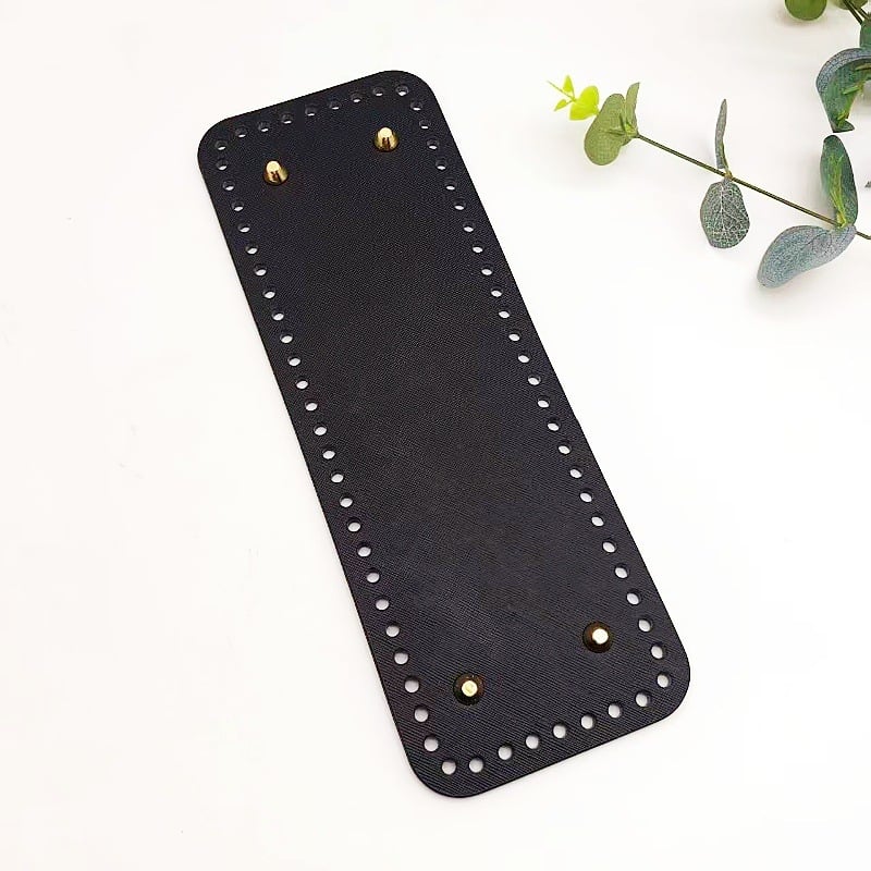 Käsitsi kootud koti alusplaat, ristkülikukujuline, PU nahk; hingav ja veekindel