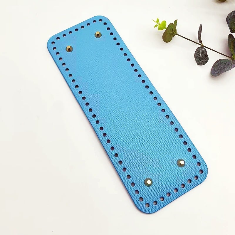 Käsitsi kootud koti alusplaat, ristkülikukujuline, PU nahk; hingav ja veekindel