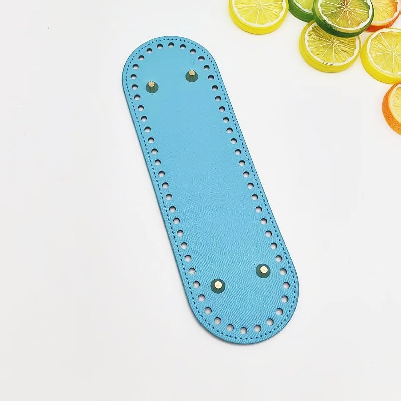 Πλάκα βάσης τσάντας για DIY πλεκτές τσάντες, PU δέρμα, οβάλ σχήματος, Άνοιξη 2025, αξεσουάρ τσαντών