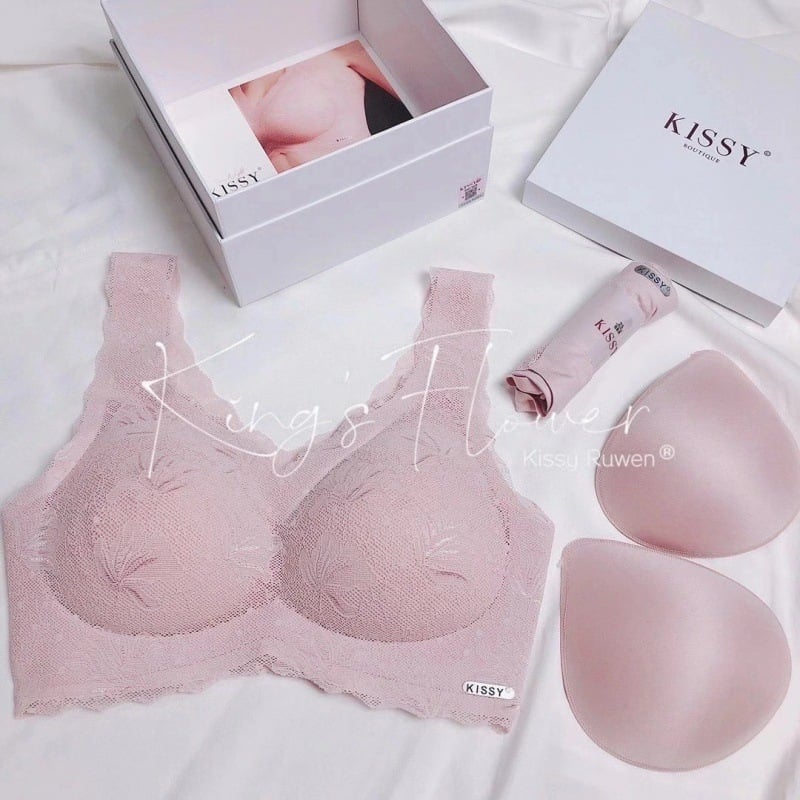 Bezvadu push-up krūštura komplekts, 3/4 kauss, vidēja formas kupols, fiksētas dubultās plecu siksnas, Lycra Spandex audums